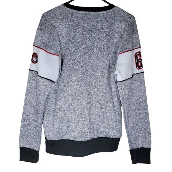 Canada Weather Gear Sweatshirt Pullover Womens Medium Gray Red Sportswear Soft - Picture 3 of 11